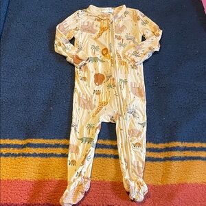Emily and Oliver Safari Print baby pajama
